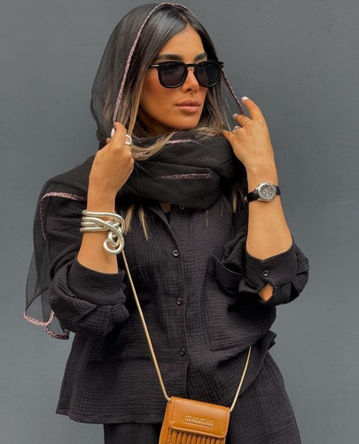 شال توری دور پلنگی کد sm8